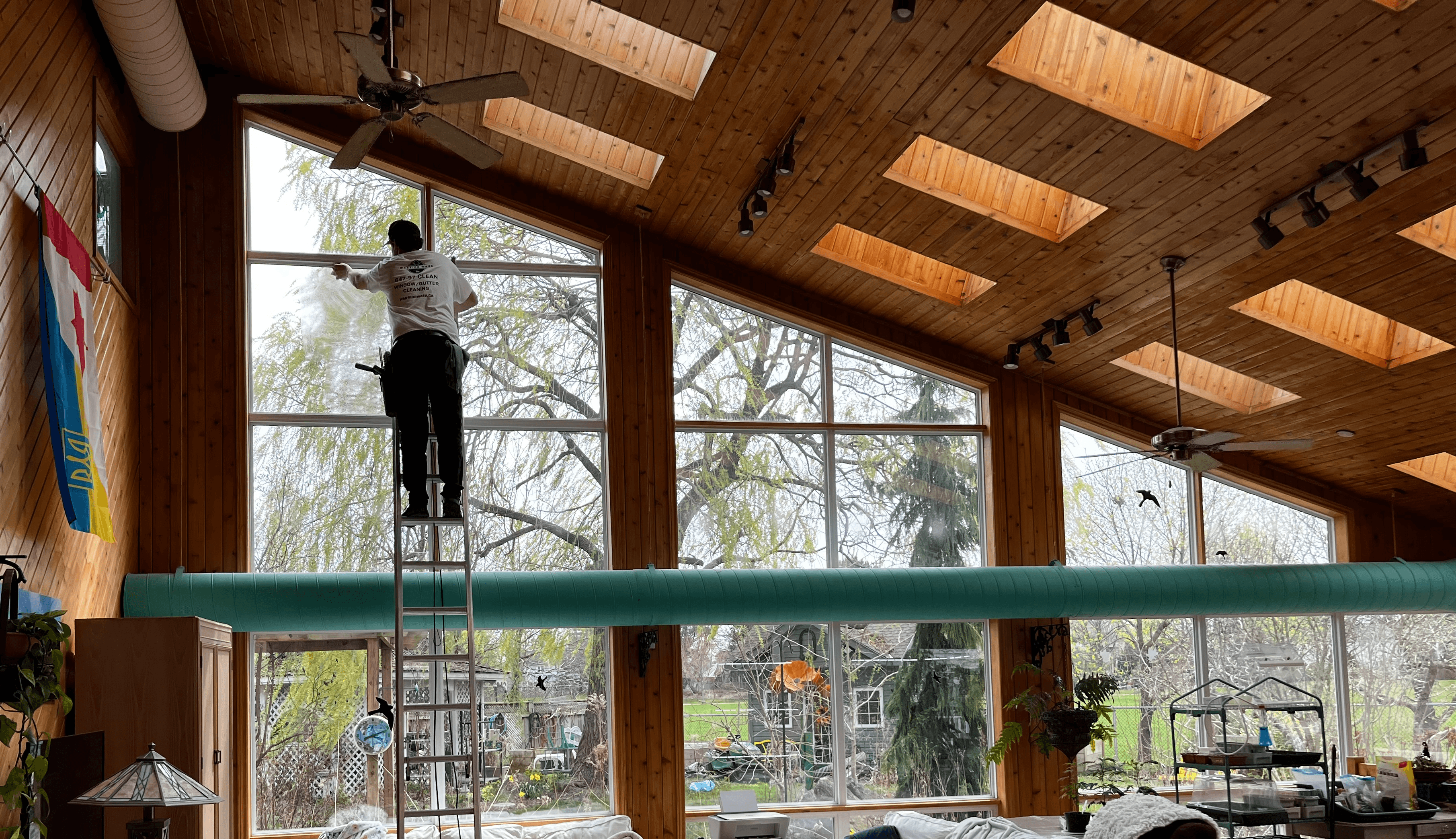 Completed Warrior Wash residential window cleaning project