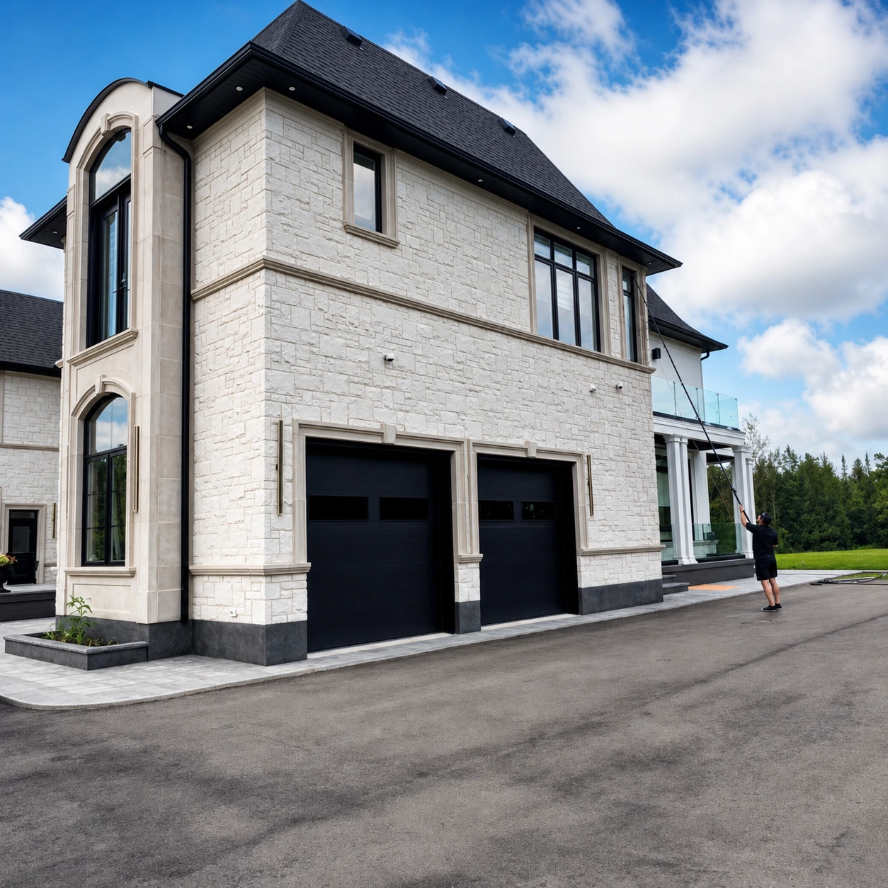 Completed Warrior Wash exterior cleaning project