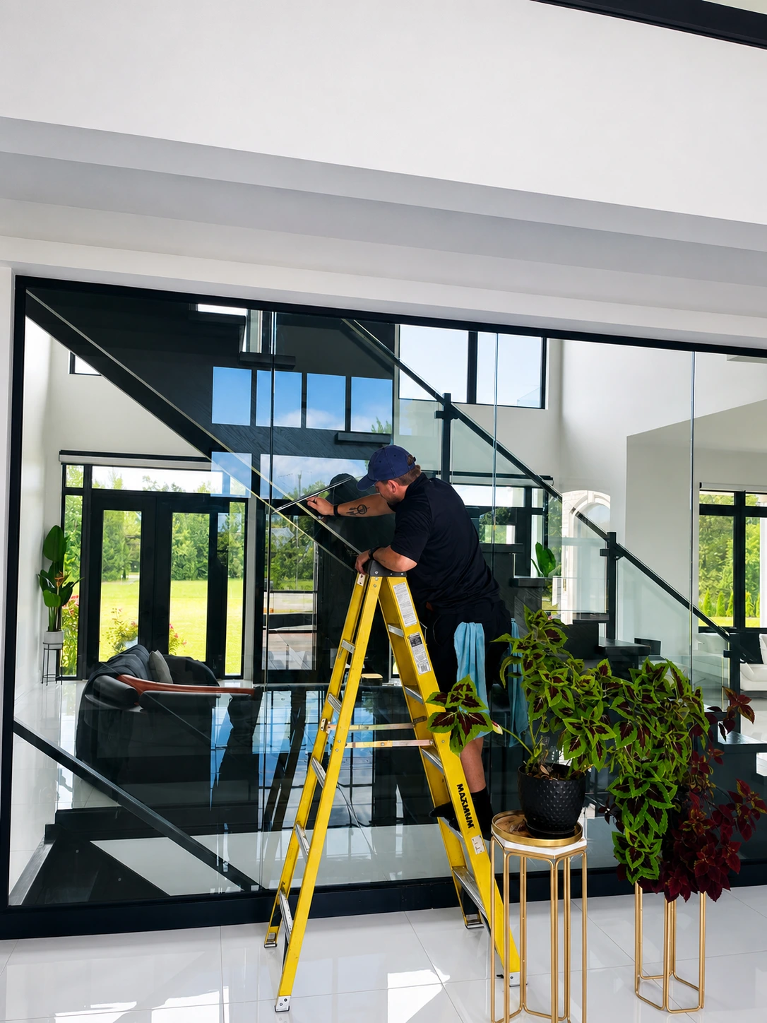 Completed Warrior Wash indoor window maintenance project